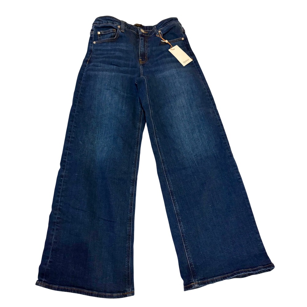 Quince NWT Bella Stretch Wide Leg Jeans Midnight Blue 29 x 30 - Picture 2 of 7